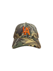 Camo Tree Hat With Orange Logo