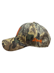 Camo Tree Hat With Orange Logo