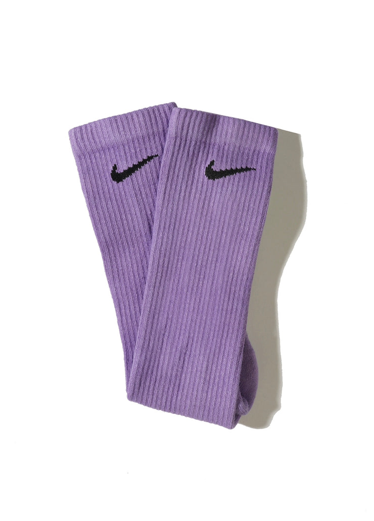 Solid Purple Dye Socks