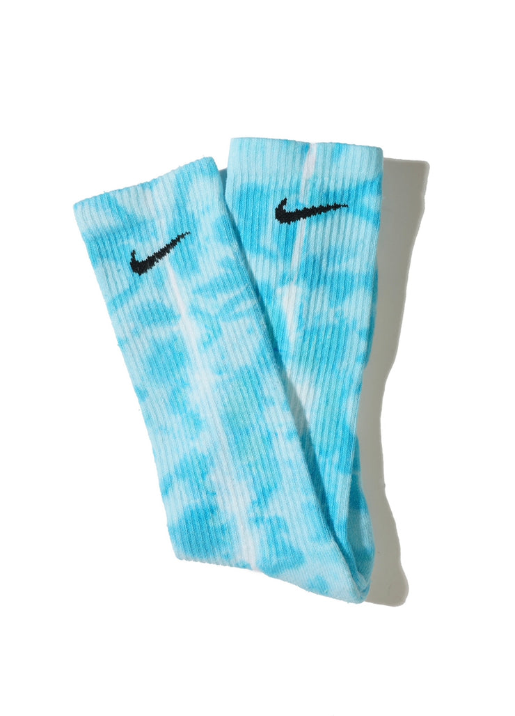 Baby Blue Tie Dye Socks