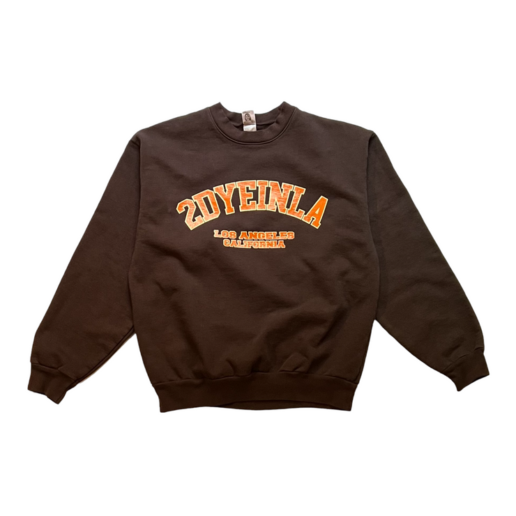 College Block Crewneck - Brown